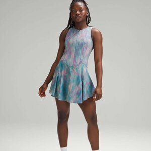 Lululemon Everlux Short-Lined Tennis Tank Dress 6" Pixel Diffuse Multi 14 NWT